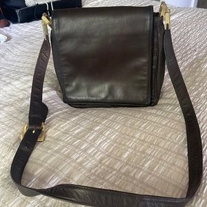 Valerie Stevens Brown Crossbody Bag